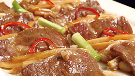 头菜丝蒸和牛肉