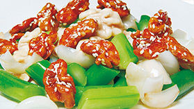核桃炒三鲜